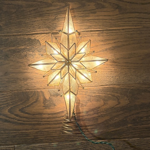 Kurt Adler Gold Star Tree Topper - Picture 3 of 6